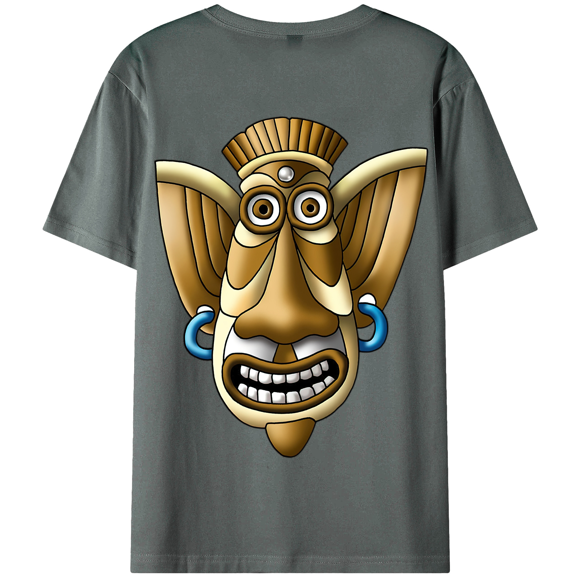 （画像用） ドラゴンクエスト Doragon Kuesuto Dragon Quest 綿100％半袖Tシャツ（背面プリント）